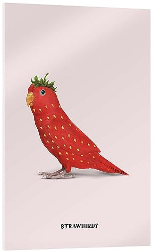 Posterlounge Strawbirdy Acrylglasbild von Jonas Loose 20 x 30 cm Wandbilder Wanddeko