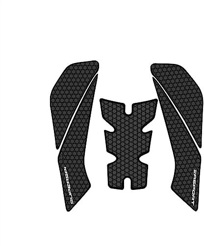 GuyAna Motorrad-Tankpad Kompatibel Mit Ducati Für Supersport 939 950 2021 2022 Motorrad rutschfeste Seitliche Kraftstofftank-Pad-Aufkleber, Seitliche Traktionspad-Aufkleber