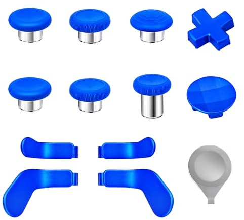 Sostituzione dei thumbstick per il controller Xbox One Elite Series 2, kit di accessori joystick magnetici in metallo compatibili per il controller wireless Xbox Elite Series 2 Core (blu)