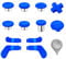 Palillos de Repuesto para Mando Xbox One Elite Series 2, joysticks magnéticos de Metal, Kit de Accesorios Compatible con Xbox Elite Wireless Controller Series 2 Core (Azul)