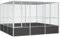Festnight Vogelvoliere Voliere Außen Vogelkäfig Metall Groß XXL Outdoor Vögel Außenvoliere Vogelhaus Verzinkter Stahl Anthrazit 302,5x324,5x211,5 cm