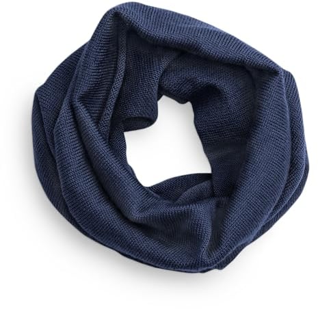 Ehrenkind┬Âischem Schlauchschal aus feinster Merino Schurwolle | Blau | Made in Germany | Unisex | Loop Schal, Schlauchschal und Halstuch f├╝r Kinder | f├╝r Herbst und Winter