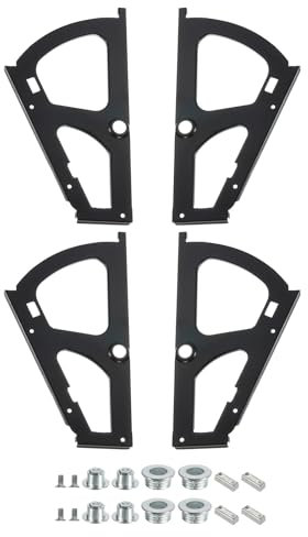 sourcing map 4Pcs Shoes Drawer Cabinet Hinges 1 Layer Steel Furniture Hinge Flip Plate Frame Turning Rack Replacement Fittings for Home, Black