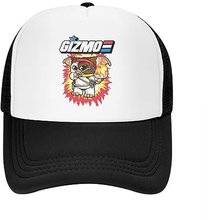 VIDOJI Baseballkappe Mode Gremlins Baseballkappe für Frauen Männer Atmungsaktive 80er Jahre Horrorfilm Trucker Hut Sonnenschutz perfektes