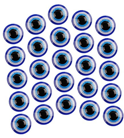 100St Teufels Augenklappe türkische Zubehör für die Schmuckherstellung schmuck basteln zubehör schmuckherstellung zubehör Fliese Nagelzubehör DIY Flatback böse Augen DIY-Material