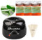Wax Warmer Kit for Hair Removal - Professional Pot With Bowl, 3 Bags Wax Beads, Applicator Sticks - Home Waxing Machine for Full Body (Aloe Vera Black Pot)