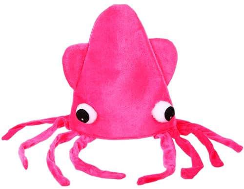 OFFSCH -Kostümhut lustiger Partyhut Tiere Spielzeuge Cartoon-Requisite Tintenfisch Halloween schmücken tierischer Kleidung Fräulein Oktopus- Samt
