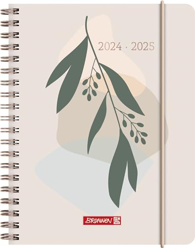 BRUNNEN Schülerkalender (2024/2025) „Mediterranean“, 2 Seiten = 1 Woche, A6, 208 Seiten, mehrfarbig