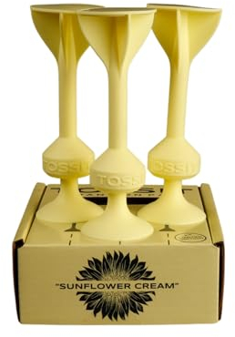 TOSSIT Jeu Fléchette Ventouse, Pétanque Intérieur Extérieur pour Sol et Mur, Silicone Puissant et Durable, Limited Edition Expansion Pack, Sunflower Cream