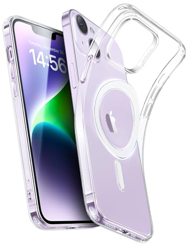 ESR für iPhone 14 Hülle/iPhone 13 Hülle, Kompatibel mit MagSafe, Klares Silikon Handyhülle iPhone 14/13 Case, Stoßfeste Dünne Vergilbungsbeständige Transparente Schutzhülle, Zero Serie, Klar