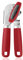 Tin Can Opener Manual, UHIYEE Upgrade Stainless Steel Can Openers That Work with Soft Grips Sharp Cutting Blades, Heavy Duty Tin Openers for Arthritis Hands with Magnetic Lid Lifter, Red