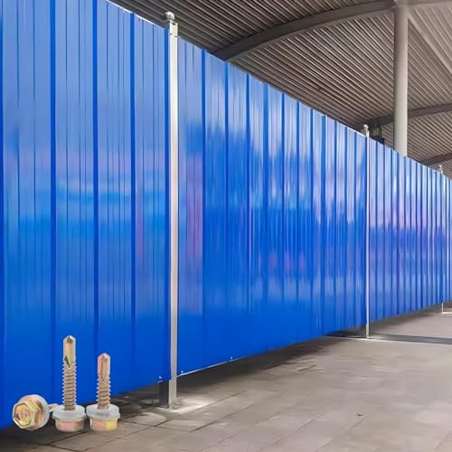 Dachblech Für Gerätehaus, Breite 90 Cm,Anwendbar Auf Wand Geräteschuppen Metall Gerätehaus Gartenhaus Gartenschuppen Lagerschuppen Gartenschrank Blau(Color:150x90cm,Size:10pcs)