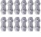 12pcs ForM5 Poly Rope Connectors, Wires Connectors For Electric Fences Wires