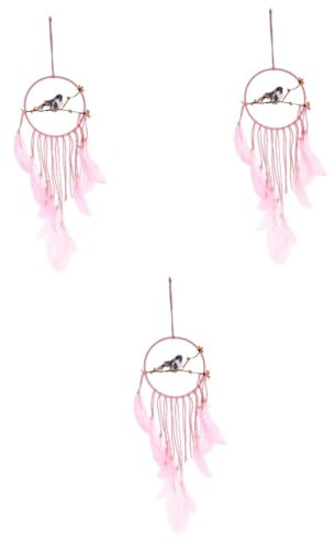 STOBAZA 3stücke Dream Catcher Wandbehang Mit Quasten Handgefertigter Geflochtener Wanddeko Für Wohnzimmer Kinderzimmer Als Geschenkidee Zur Dekoration Und Schaffung Einer Einzigartigen