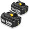 2 batterie di ricambio da 18 V 6,0 Ah per Makita BL1850B BL1840 BL1830 BL1860B BL1815 BL1835 BL1850B BL1845 BL1850 BL1860B 194205-3 LXT-400 con batteria per utensili LED