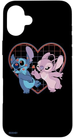 Disney Lilo and Stitch Engel Herz Küsse Hülle für iPhone 16 Plus