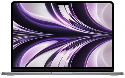 2022 Apple MacBook Air M2 Chip 10-core GPU (13-Zoll, 8GB RAM-Speicher, 512GB SSD Kapazität) (QWERTZ German) Space Grau (Generalüberholt)