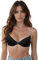 Vivisence Donna Reggiseno con Spalline Trasparenti Push Up Invisibile Schiena Nuda Reggiseni con Bretelle Trasparente Dietro, Nero,2C