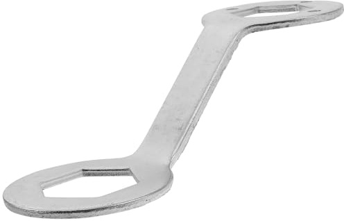 Fenical Double-Ended Stainless Steel Washer Machine Wrench Spanner Quick Installation and Removal Wide Compatibility Silver for Commercial and Home Use