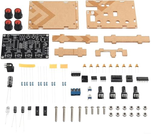 ICL8038 Kit generatore di segnale di funzione, modulo a onda quadrata triangolare sinusoidale fai da te, frequenza e ampiezza regolabili 5Hz-400kHz, scheda FR4 per test elettronici