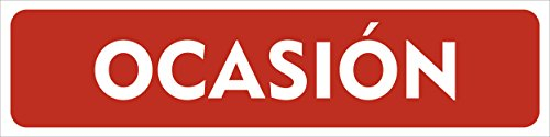 Cartel Vehículo en Ocasión 60x15cm | Cartelería Coche en Ocasión Fabricado en Polipropileno | Cartel Resistente Con 4 Ojales de Policarbonato | Ideal para Concesionarios o Particulares