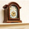Chums Radio Controlled Westminster Chime Arch Mantle Clock Mahogany
