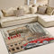 Use7 Italien Schiefer Turm von Pisa Teppich, für Wohnzimmer, Schlafzimmer, Rot, Textil, Mehrfarbig, 203cm x 147.3cm(7 x 5 feet)