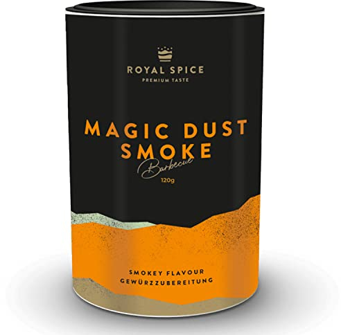 Royal Spice Magic Dust Smoke BBQ Rub - 120g Dose - BBQ Gewürzmischung mit geräucherter Paprika und Rauch für unwiderstehlichen Geschmack zum Barbeque