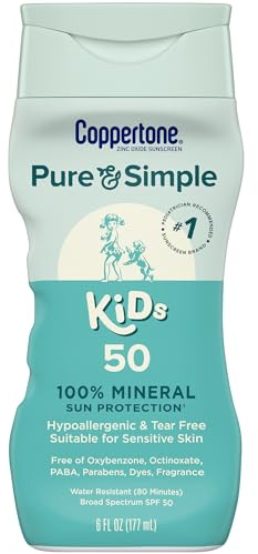 Coppertone Kids CT58073 Pure & Simple Kids LSF 50 Lotion, 170 ml