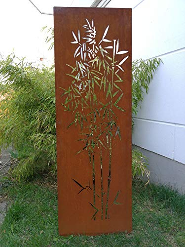 Zen Man 031915-1 Brise-Vue en métal pour Jardin Effet Rouille 150 x 50 cm