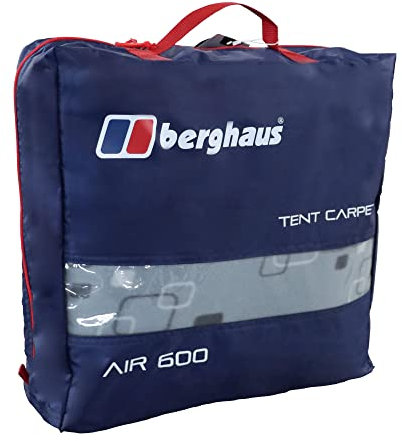 Berghaus Air 6 Tent Carpet, Triple Layered Insulating Tent Carpet, Luxuriously Soft Tent Carpet, Tent Accessories, Camping Equipment, Grey, One Size