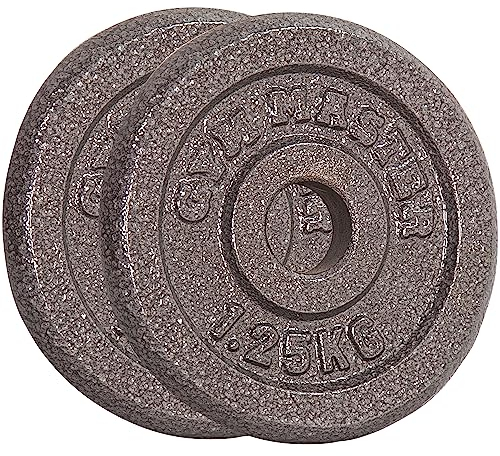 GYM MASTER Pair of Standard 1 Weight Plates in Cast Iron - 1.25kg