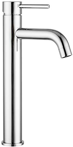 GAPPO Mono Basin Mixer Tap Single Lever Tall Counter Bathroom Sink Taps Lead, Chrome