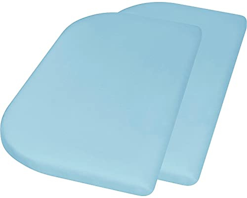 Jersey-Spannbettlaken 81x42 cm 2er Pack, Flieder
