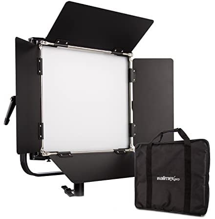 Walimex pro LED Rainbow Flächenleuchte, RGBWW Flächenlicht 100 W, Bi-Color Videoleuchte, Studioleuchte per App steuerbar, Studio-Beleuchtung mit Effektgenerator