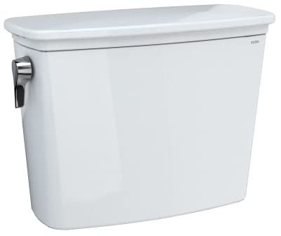 TOTO Drake Transitional 1.28 GPF Toilet Tank with WASHLET+ Auto Flush Compatibility, Cotton White - ST786EA#01