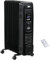 HOMCOM 2000W Digital Oil Filled Radiator, 9 Fin, Portable Electric Heater with LED Display, Timer, 3 Heat Settings, Safety Cut-Off and Remote Control, Black
