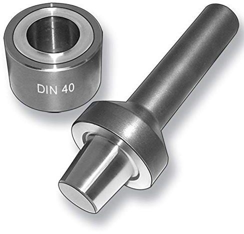 Rundösen Ø 40 mm Messing vernickelt LKW Planen Öse Werbebanner Vorhang (Einschlagstempel Ø 40 mm)