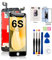 EFAITHFIX Ersatz-LCD-Bildschirm für iPhone 6S, 11.9 cm (4.7 Zoll) Rahmenmontage-Display, 3D-Touchscreen-Digitizer mit Reparaturwerkzeug-Set, gehärtetes Glas, A1688, A1700 (Schwarz)