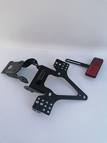 Kennzeichenhalter GroFaTec EVO Set für Kawasaki Z 800 Bj 2013-2016 Kennzeichenträger Nummernschild Träger Halter kurzes Heck Heckumbau Porta Targa z800