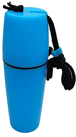 zalati Contenedor botella cápsula titular almacenamiento impermeable con cordón para flotador, buceo, kayak, barco, canoa, natación