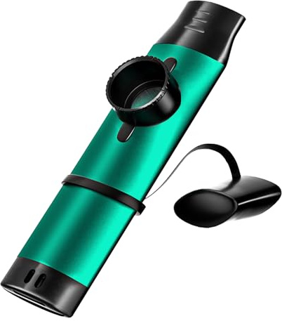 Kazoos for Adults,Metal Kazoo with 5 Flute Diaphragms,Kazoos with Adjustable Tone for Guitar, Ukulele, Violin, Piano, Keyboard,Mini Kazoos Musical Instruments Bulk (Green)