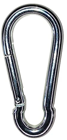 Sunload Feuerwehr-Karabiner Stahl verzinkt Karabinerhaken (11 x 120)