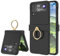 Compatible with Galaxy Z Flip 4 Case with Hinge Protection & Ring Kickstand,Slim and Thin Protective Case Cover for Samsung Z Flip 4 5G (Black)