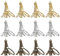 Patkaw porte - clés Eiffel 12 pièces Eiffel porte souvenir Vintage porte bronze + clé + Eiffel
