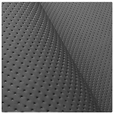 Kunstleder Meterware Stoffe zum Nähen Dunkelgrau Wasserdichte Polsterung (1 Stk- Breite: 140cm x Länge: 100cm) Polsterstoff Polster für Möbel Schuhe Handtaschen Steppung Perforiert