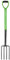 Jazooli Garden Tools - Garden Fork Heavy Duty | Long Handled Garden Fork 97cm, 4 Tooth Carbon Steel Head, Rust Resistant, Lightweight | Digging Fork for Borders, Mucking Out, Soil