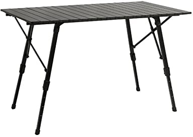 AVLUZ Outdoor-Klapptisch mit Teleskopbeinen, tragbarer Camping-Küchentisch, ultraleichte Aluminium-Klapptische for Camp-Picknick-Strand-BBQ-Kochen