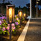 Amzxart Luces Solares de Jardín Al Aire Libre - 8 Piezas, IP65 Impermeable, Auto On/Off