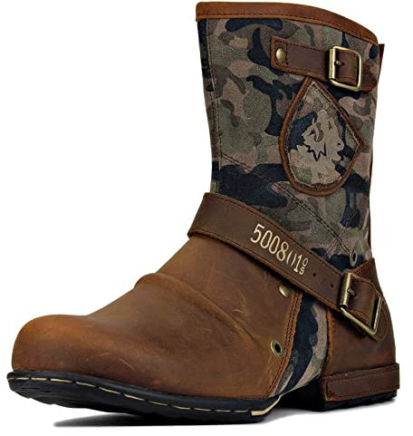 Crazynekos Western-Cowboy-Stiefel für Herren, braun, 47 1/3 EU